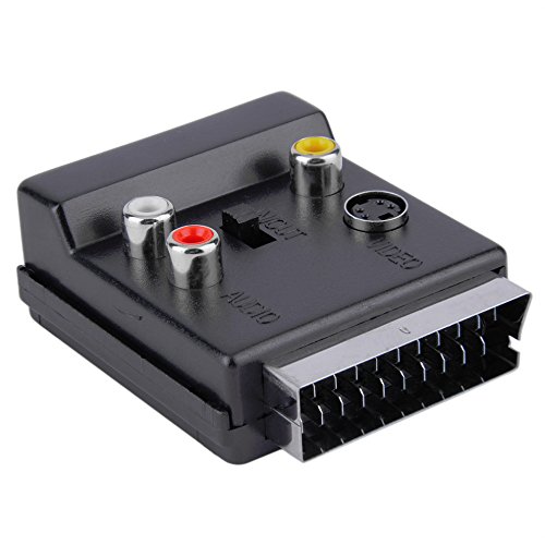 image for Computer Cables 2016 Newest Switchable Scart Male to Scar Female S-Vid