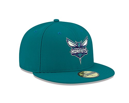 New Era NBA Charlotte Hornets Men\'s Official 59FIFTY Fitted Cap, 6.875, Teal