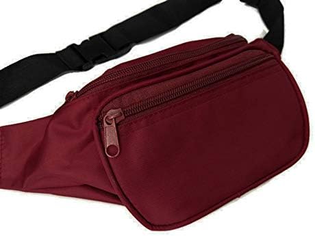 maroon fanny pack