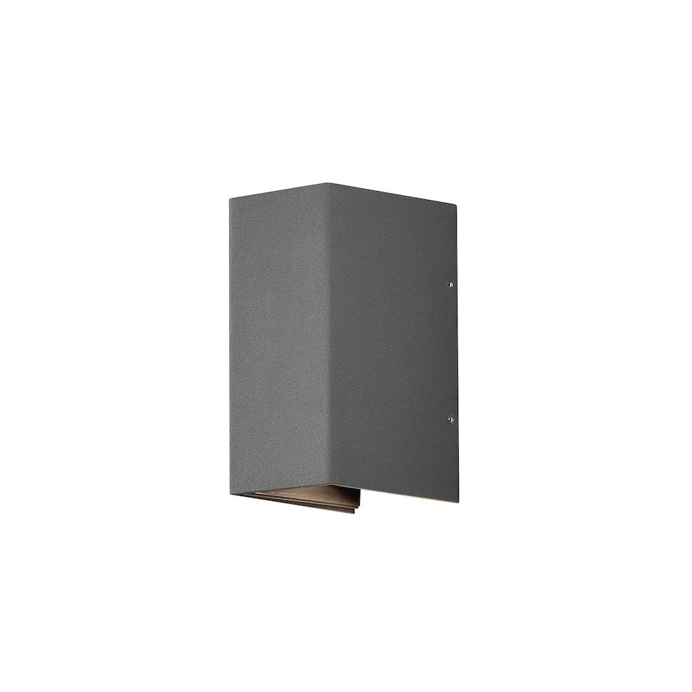 Konstsmide Outdoor Wall Light Mains Powered/Cremona Up Down Adjustable/LED High Power 2 x 3 W Lamp/Clear Acrylic/Aluminium/IP54/Outside Light Anthracite — image 1