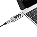 USB Type C PowerMeter Tester - Jokitech Measurement multimeter Tool Compatible with USB-C Thunderbolt 3 Charger Cable, PD PowerBank, Huawei MateBook, Google ChomeBook, Mac Computers - Silver