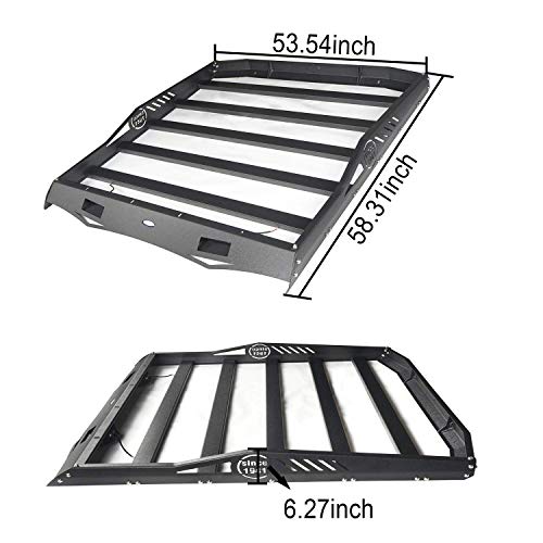 Hooke Road Roof Rack Cargo Basket Luggage Carrier for 20072018 Jeep