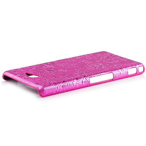 Sony xperia m2 aqua | icues chrome flower case pink | [screen pro…
