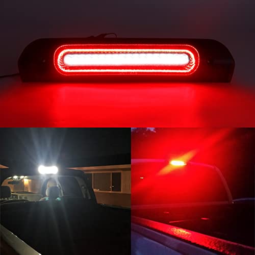 R&F Auto LED Smoked Lens High Mount Brake Light Replacement for Ram 1500 2500 3500 (20022008