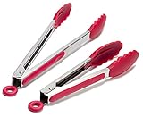 Chef's Star Premium Silicone Kitchen Tongs (2 Set)