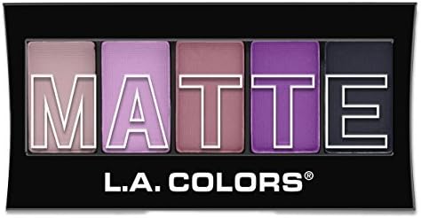LA COLOR 5 COLOR MATTE EYESHADOW (Plum Pashmina) by LA Color