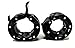Clout Fitness Pro Elite Olympic Barbell Clamps Collars Quick Release Pair of Locking Weight Clips Fit 2 Inch Barbell for Weightlifting Black…