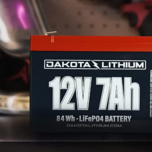 Dakota Lithium 12V 7Ah LiFePO4 Deep Cycle Battery 11 Year USA