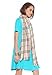 JollieLovin Women's Pockets Casual Swing Loose T-Shirt Dress (Lake Blue, 3X)