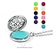 GerTong Essential Oil Diffuser Necklace, Hypo-Allergenic Premium 316L Stainless Steel Aromatherapy Diffuser Locket Pendant Set with 11 Color Refill Pads (Cloud)