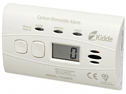 Kidde KID10LLDCO Carbon Monoxide Alarm Digital Sealed Battery