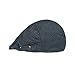LETHMIK Cotton Flat Cap Gatsby Duckbill Hat Newsboy Ivy Irish Cabbie Scally Cap Tweed Blue Gray