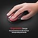 VicTsing Keyboard and Mouse [Whisper Quiet], 2.4GHz Wireless Keyboard Mouse Combo, Computer Keyboard and Wireless Mouse, USB Unifying Receiver, for PC Computer Laptop Windows iMac,Red