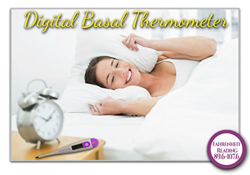 Starlight and Sunny Basal Thermometer Waterproof, 1/100th° Highly Sensitive, Perfect Companion for Ovulation, Fertility Calculator for Body Temperature to Become a Pregnant Woman