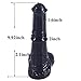 Big Animal Horse Dildo G Spot Stimuating Solid Ribbed Big Cock Size Female Masturbate Sex Toys Fetish Product Couple Flirting (Black)