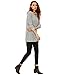 Verdusa Women's Long Sleeve Knit Bow Back High Low T-Shirt Top Grey L