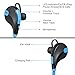 Bestfy Bluetooth Wireless Headphones, Sports Sweatproof Earphones with Mic for Running, Sports(Bluetooth 4.1, CVC 6.0 Noise Cancelling)-BLUE