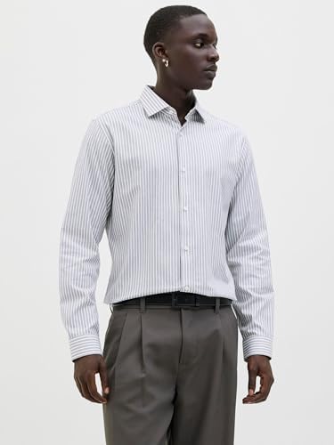 Jprblaparker Camiseta L/S Noos, Blanco Brillante, M