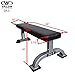 Valor Fitness DA-3 Versatile Flat Bench with an Arched Base for Additional Support – Supports Up to 550 lb