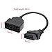 Gotd 22 Pin OBD1 To 16 Pin OBD2 Convertor Adapter Cable For TOYOTA Diagnostic Scanner (Black)