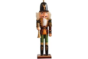 ICRPSTU 1 Pcs Christmas Nutcracker Ornament - 11.81IN Small Wooden Nutcracker Soldier Hanging Decorations Nutcracker Figure Christmas Nutcracker Figures (D)