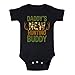 Instant Message - Daddy's New Hunting Buddy - Infant Baby One Piece - Size Newborn Black
