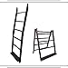 5-Rung LadderRack Quilt Ladder Display Stand (Weathered Black, 30