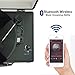 Vinyl Record Player - Vintage Suitcase Turntable 3 Speed for 7〞10〞12〞 LP Bluetooth 2 Stereo Speakers 9V 1.5A DC in Standard RCA Headphone Outputs,Black (Black) (Black)