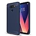LG V30 Case, LG V30 Plus Case, AnoKe Ultra [Slim Thin] Hybrid Shock Absorption Scratch Resistant Soft TPU Grip Soft Skin Silicone Bumper Full-body Protective Cases Cover For LG V30 HWLS Blue