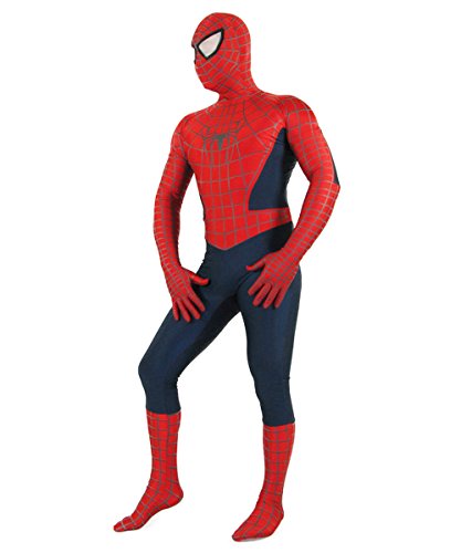 Wraith of East Spiderman Costume Adult Halloween Superhero Cosplay (X-Large, Red)