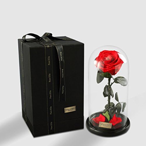 Imports Rose Eternal Flower Gift Box/Glass Flowers Blue Demon Ji Bao/ Valentine-A