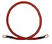 6 AWG Gauge Red + Black Pure Copper Battery Inverter Cables Solar, RV, Car, Boat 12 in 3/8 in Lugs