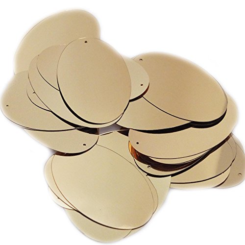 Shiny Gold Metallic Oval 2