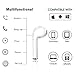 Moow Wireless Bluetooth Headphone with Noise Canceling Microphone for Universal/Smartphones - White