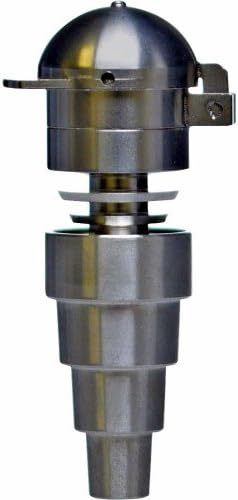 SCIENTIFIC EXPERIMENT SUPPLIES 12-1921 18/14/10 TITANIUM CUP MALE FEMALE SALT SHAKER TOP W/ BASEBALL CAP CAP