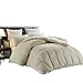 SNOWMAN Luxury All Season Goose Down Comforter Cal King Size Duvet Insert, 60 oz Eruopean Poland Goose Down Fill Weight -1200 Thread Count,100% Natural Cotton, Hypo-allergenic (King Size, Gray)