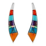 Turquoise Earrings in 925 Sterling Silver & Genuine Gemstones