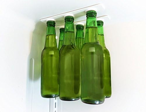 Magnetic Bottle Hanger and Jar Holder for Fridge (2 Strips of 3 Magnets) Works with Jars Cans and Beer by thepinkflamingo