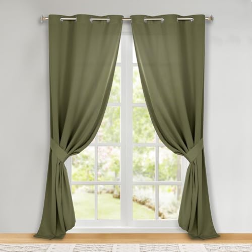 Superior Semi Blackout Curtains - Solid Color - 46" x 96" - Grommet Header - Th…