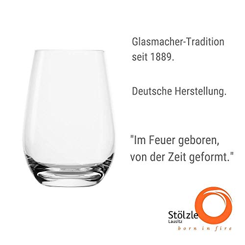 Stölzle Lausitz Event Wassergläser 6er-Set I 465ml Wasser Becher in zeitlosem Design I Spülmaschinengeeignete & Bruchresistente Saftbecher I Everyday Kristallbecher aus bleifreiem Kristallglas – Bild 3