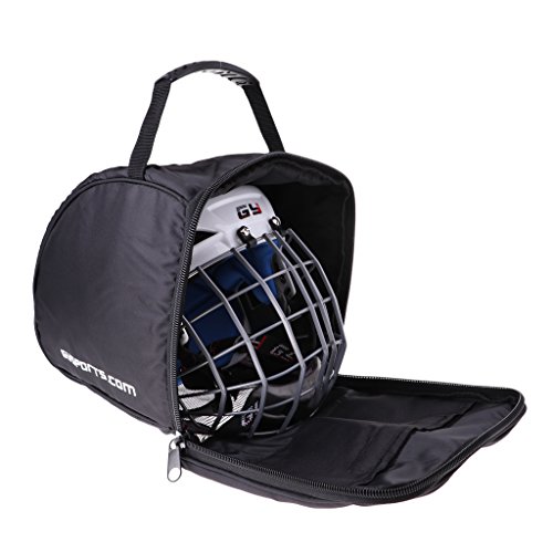 image for Prettyia Nylon Goalie Mask Bag Vented Padded Hockey Helmet Equipment B