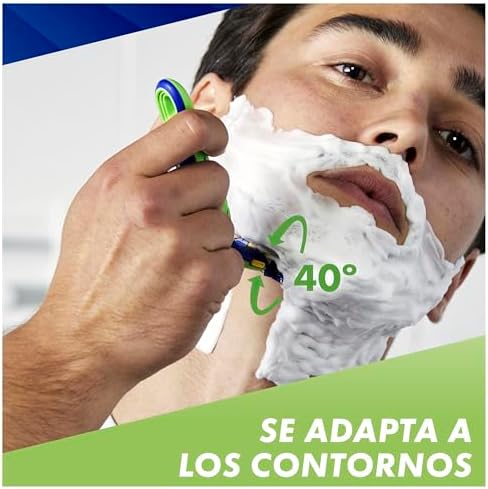 Navalha masculina com sensor sensível 3+ e 9 recargas