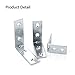 eBoot Corner Braces Angle Brackets 90 Degree Metal Corner Brackets Joint Bracket Fastener 3 Sizes with Screws