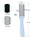 Ovonni Electric Foot Callus Remover with Manual Foot File Rasp - Battery Operated Pedicure Shaver for Removing Dead, Hard, Cracked Skin with 3 Interchangeable Rollers and 2 Speeds
