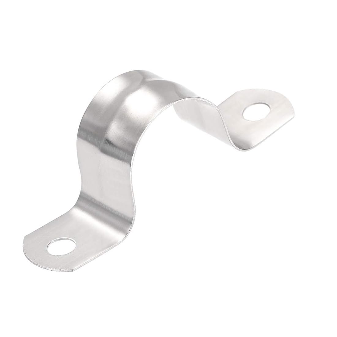MACHSWON 22mm(0.87") Rigid Pipe Strap 2 Holes U Bracket Cable Clamp, 201 Stainless Steel Tension Tube Clip Conduit Clamp Hanger 16pcs