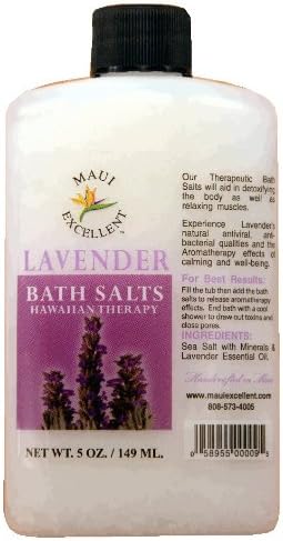Maui Excellent Lavender Essential Oil Bath Salts