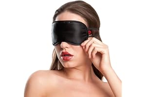 Lovehoney Oh! Blindfold - Silky Satin Blindfold with Elasticated Straps - Soft Faux Fur Lining for Comfort - Black