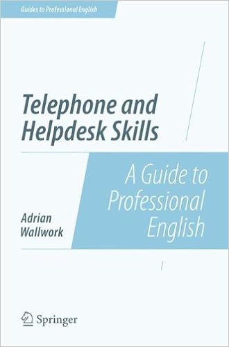 Telephone And Helpdesk Skills A Guide To Professional - 