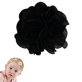 Wispy Clippy - carnation baby hair bows - great handmade baby gift(D2-black)