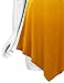 LL WT1051 Womens V Neck Short Sleeve Ombre Tunic Top L YELLOW